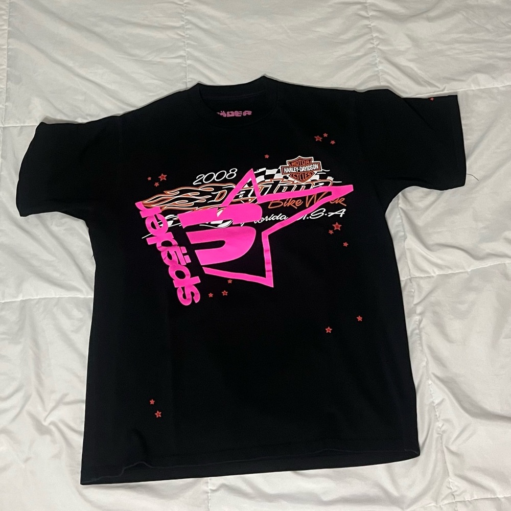 spider worldwide x harley davidson tee